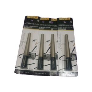 4x Loreal Telescopic Control Tip Liquid Eyeliner, 810 Black